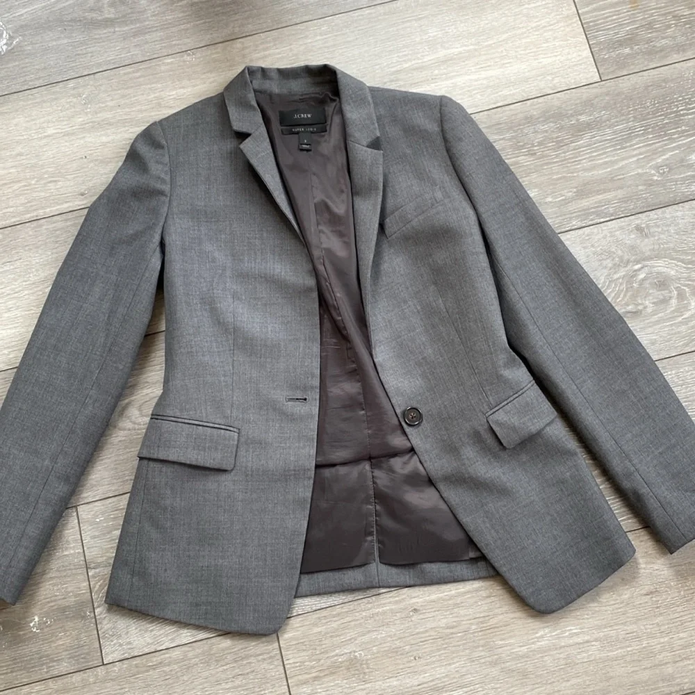 J.CREW SUPER 120s Wool Blazer SZ 2 NOT REGENT